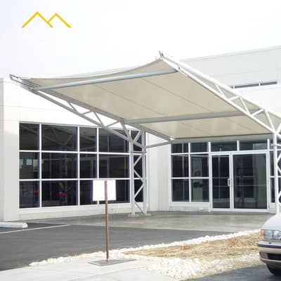 Pyramid sided tensile, Hyperbolic shade, Pvc tensile car parking price