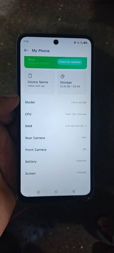 Infinix Hot 60i 6gb 128gb