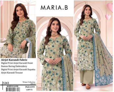 Winter Collection  Brand Karandi 3pcs