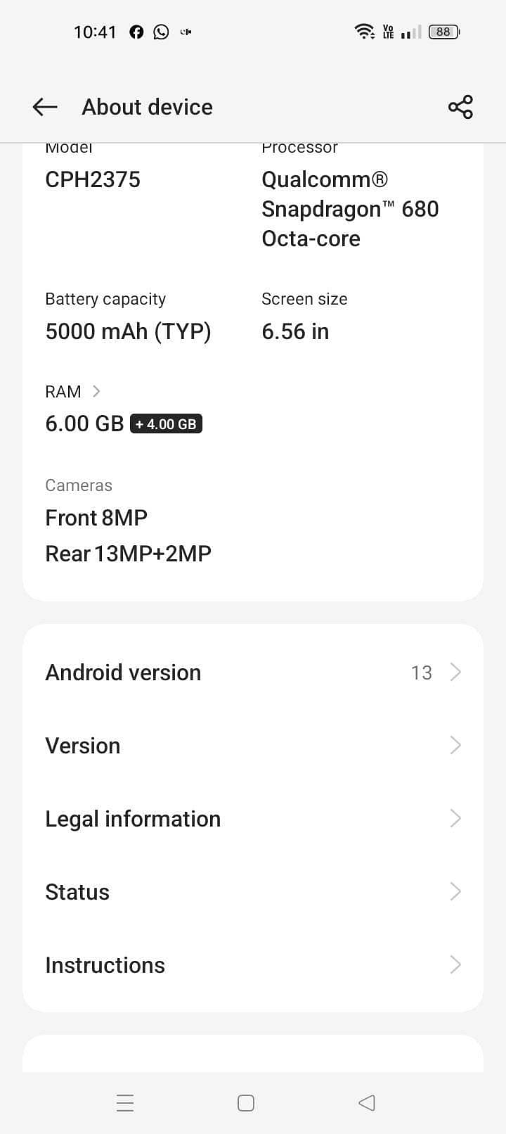 OPPO A76 3