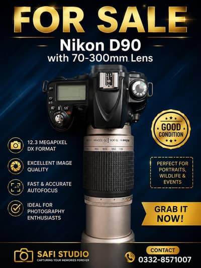 Nikon D90 with 70.200 lens for sale