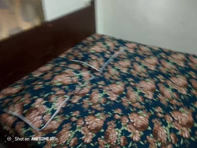 wooden bed