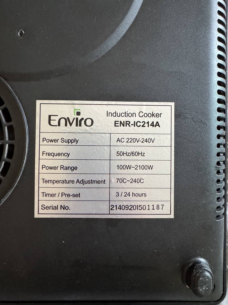 Enviro Induction Cooker 1