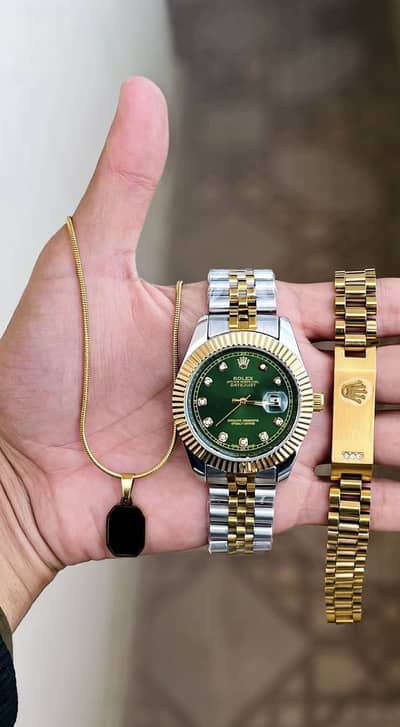 This watch is very beautiful and will look good on you.