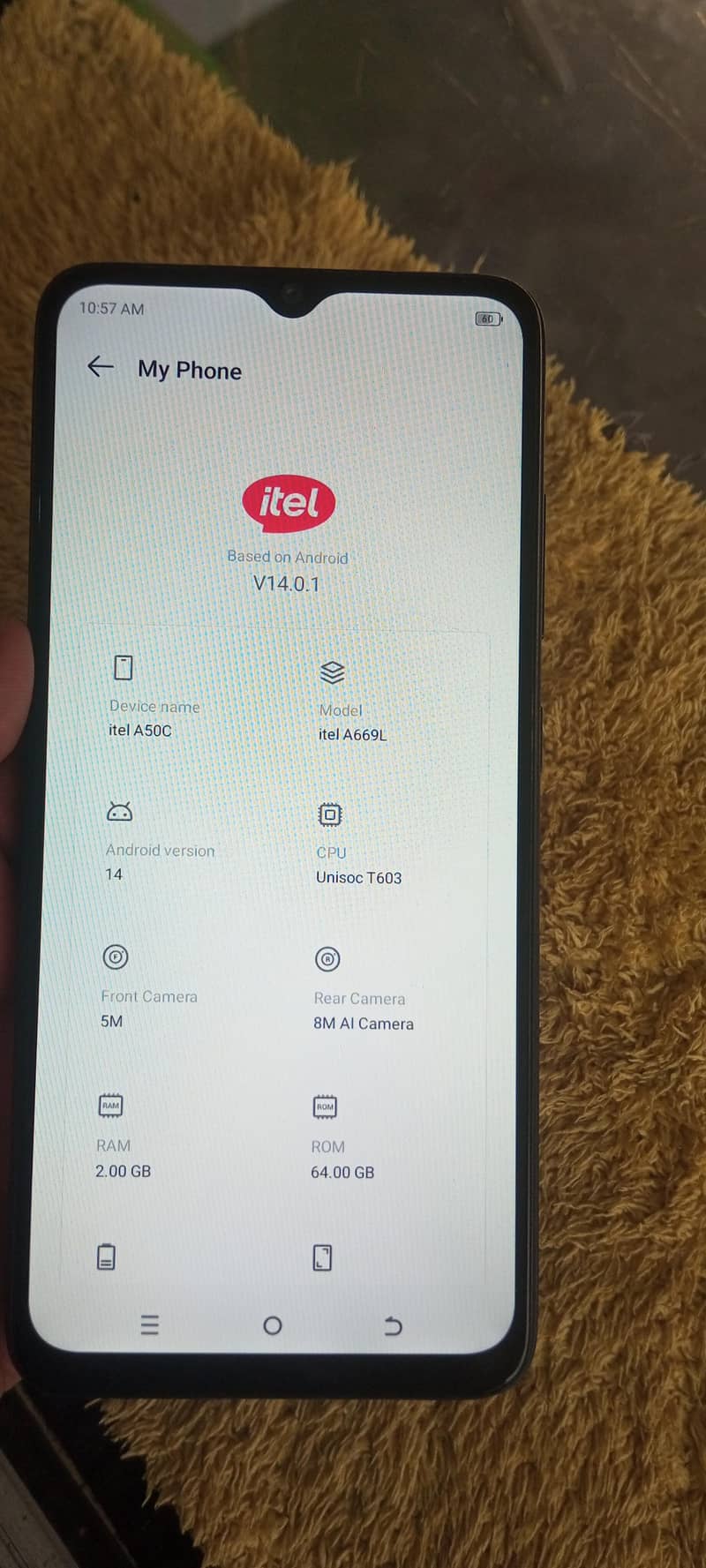 Itel A50C 6
