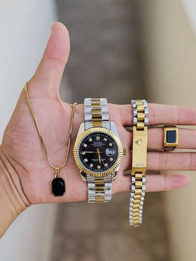 This watch is very beautiful and will look good on you.