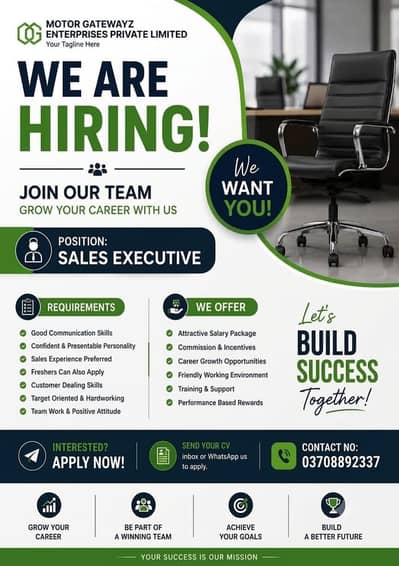 Sales Representative Required – Good Salary Package