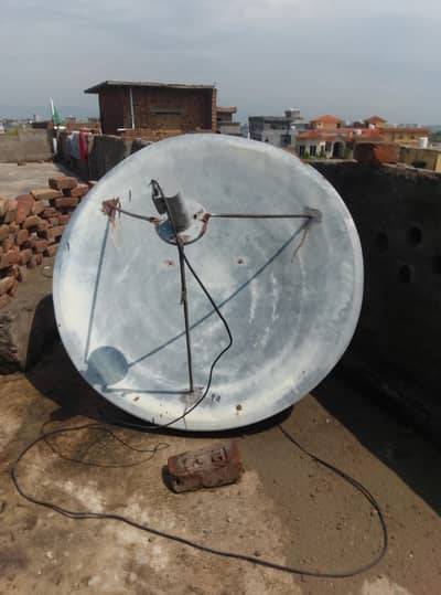 Dish antenna with receiver