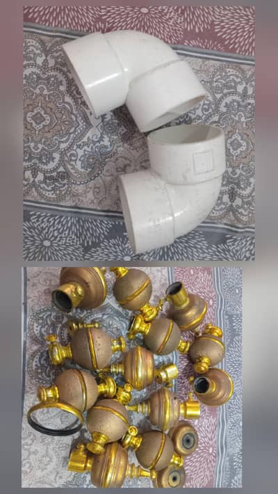pipe fitting elbows and curtains rod finals