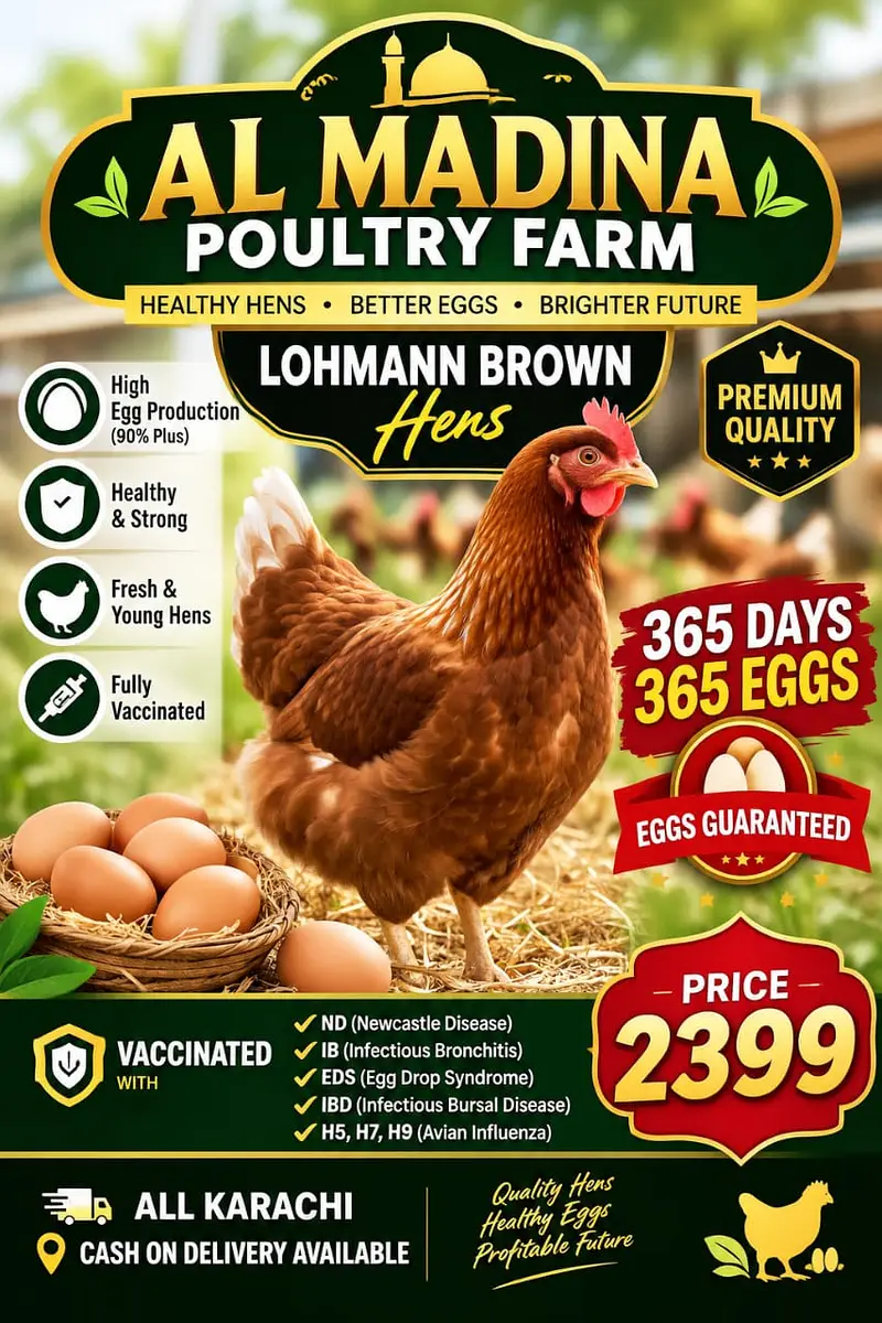 Lohmann Brown Hens I F1 German Breed I Rs. 2,399 I Al Madina Paultary — photo 3