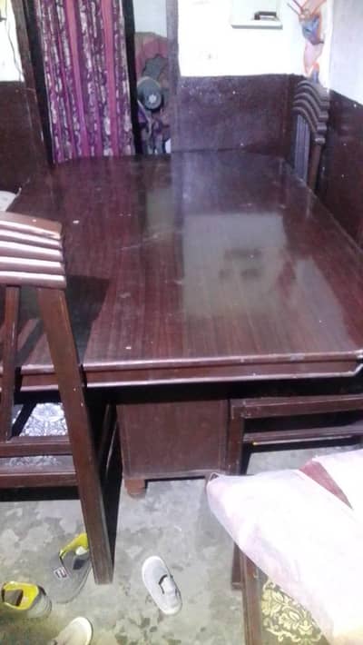 dining table and chairs