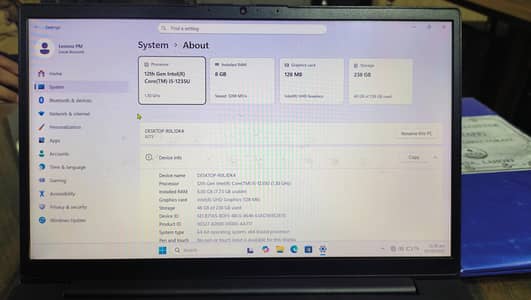 Lenovo v14 g3 i5 12th Gen 8gb ddr4 256gb Nvme