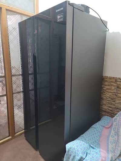 Samsung Side by Side Refrigerator 571Liter Black  [ 03435290041 ]
