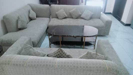 8 Seater L Shape Sofa Set