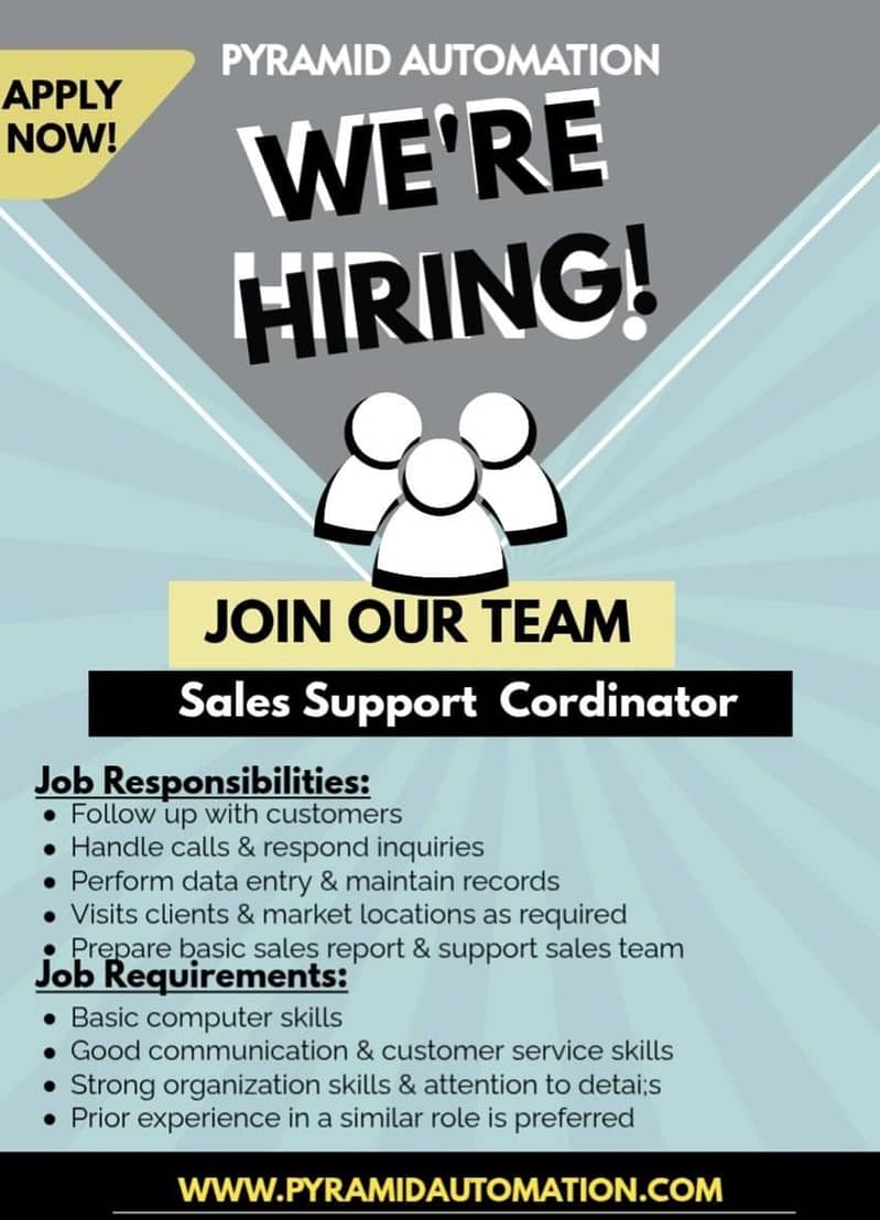 DAE ENGINEERS, RECEPTION, SALES SUPPORT COORDINATOR 0