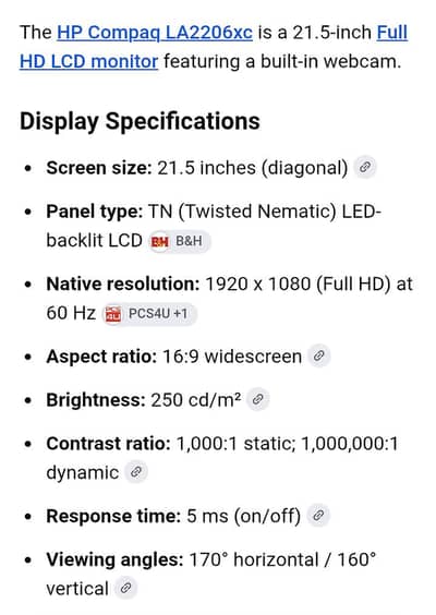 Full HD 22 inch LED