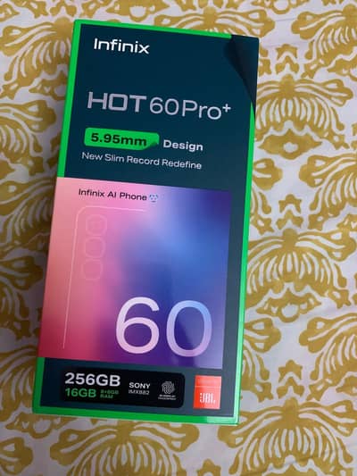 Infinix Hot 60 Pro Plus With Box charger & 5 Months Official Warranty