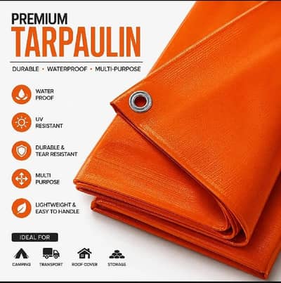 Premium quality 100% Waterproof Tarpal Ready to Hang