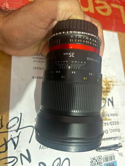 Samyang 35mm T1.4 EF mount cine lens