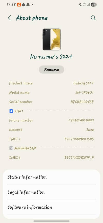 Samsung Mobile S22 Plus