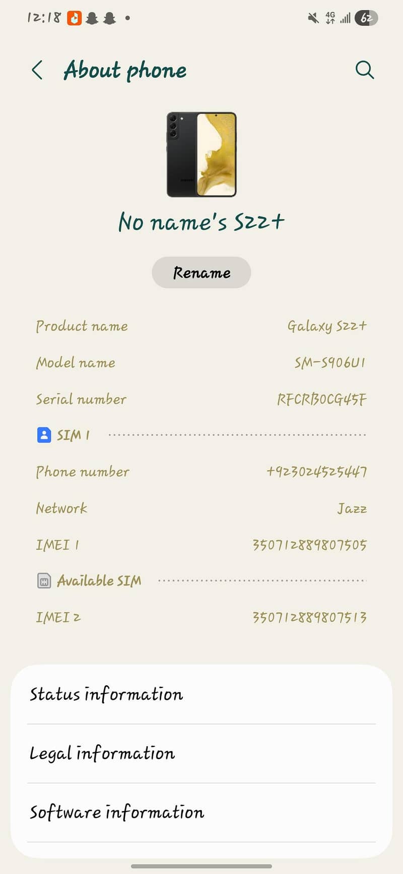 Samsung Mobile S22 Plus 0