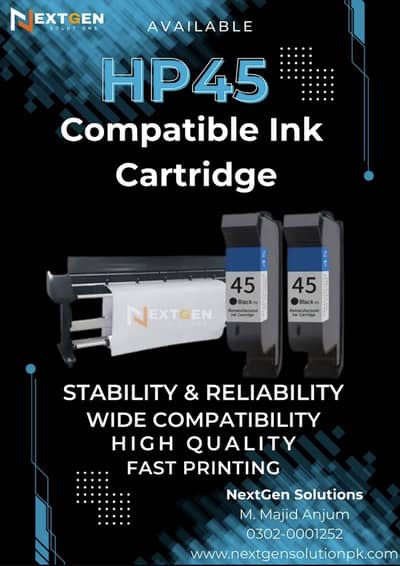 HP45 Compatible Ink Cartridge for Plotters