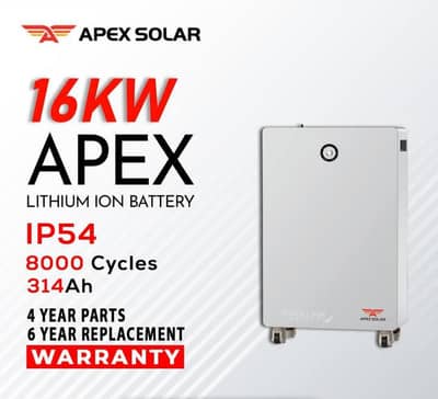 Apex solar lithium battery