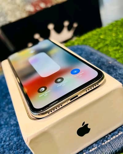 Apple iPhone X 256 GB mein official PTI pro 10 by 10 condition no open