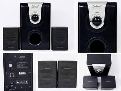 Good condition Audionic woofer+Samsung satellite speakers for sale