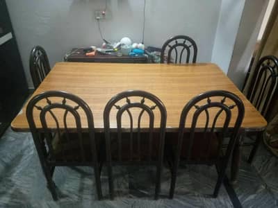 Dining Table with six Chairs
