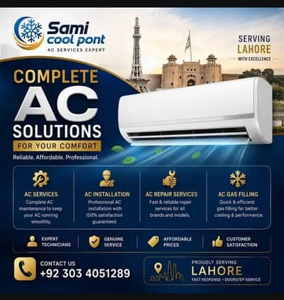 Ac repair wapda town phase 1 /1houre service /gas filling |24/7