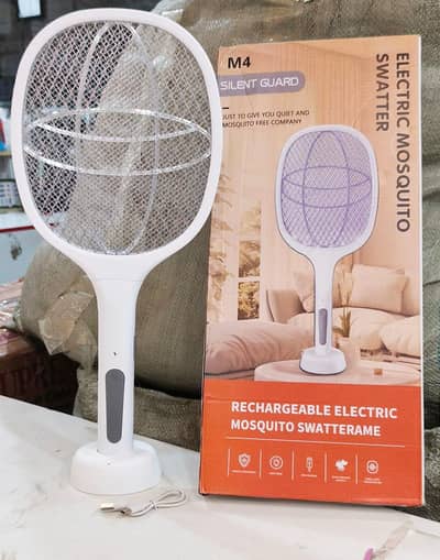 M4 Rechargeable Electric Mosquito Swatter & Killer Bat [free delivery]