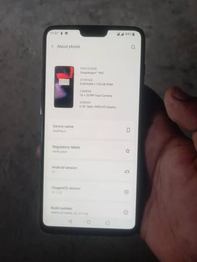 oneplus 6 cp I'd 8/128 exchange possible ad read