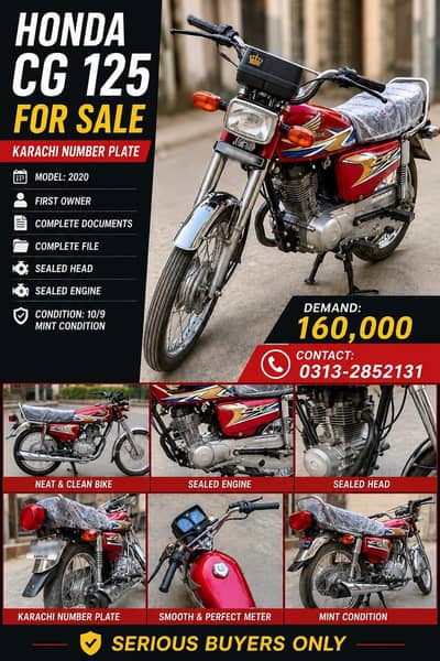 Honda CG 125 For Sale 
