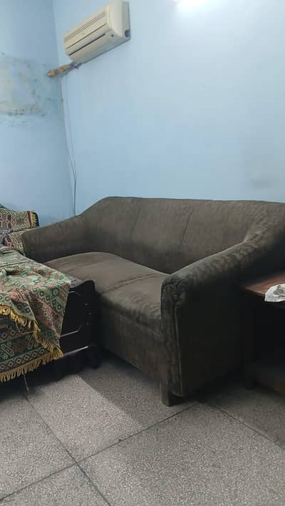 dark gray sofa