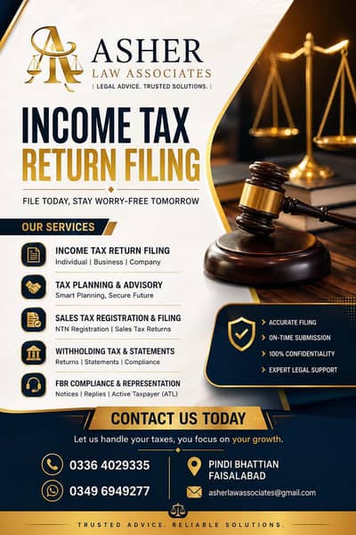 Income Tax Return Filing & FBR Services
