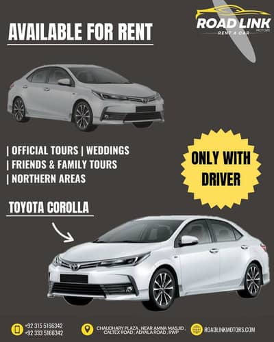 Honda BR-V Available on Rent, Toyota Hiace for Rent in Islamabad