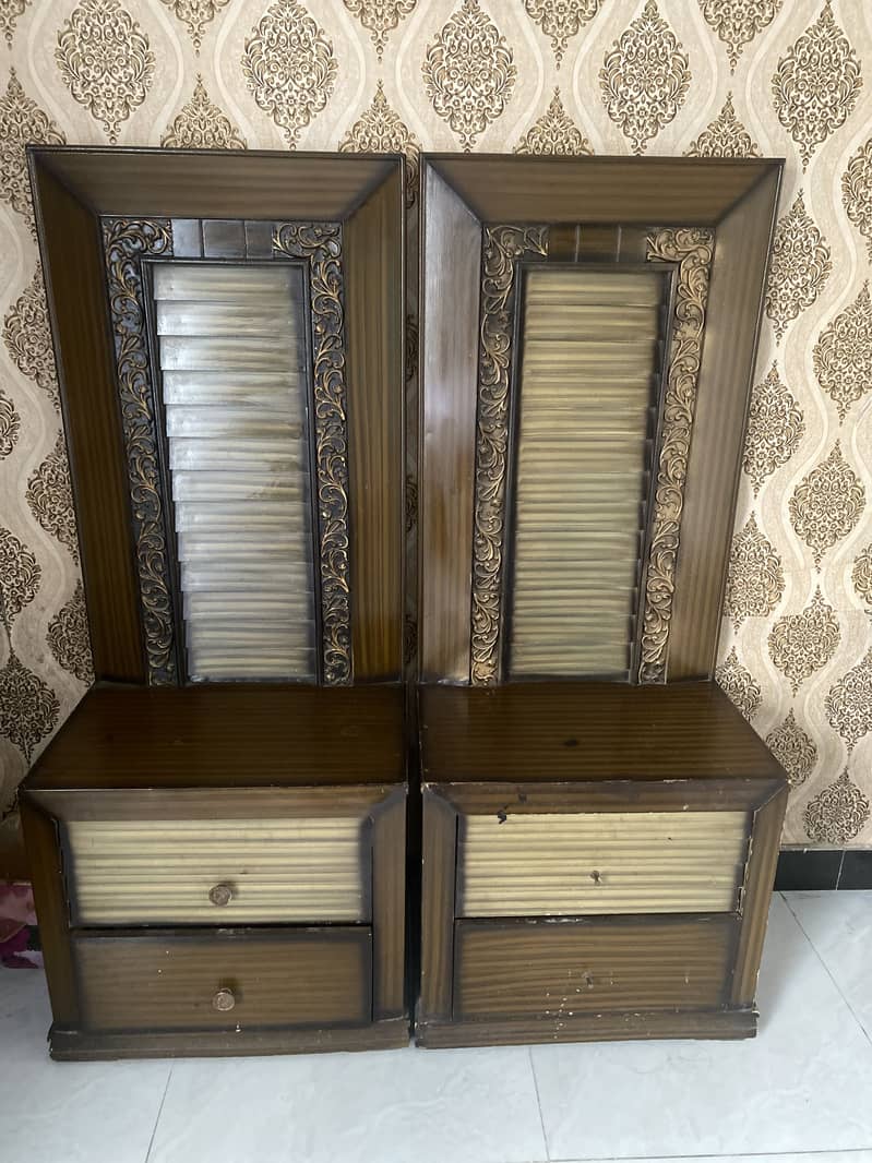 King size bed / side table/ dressing table 5