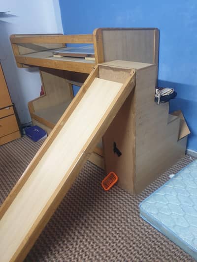 baunk bed with slide