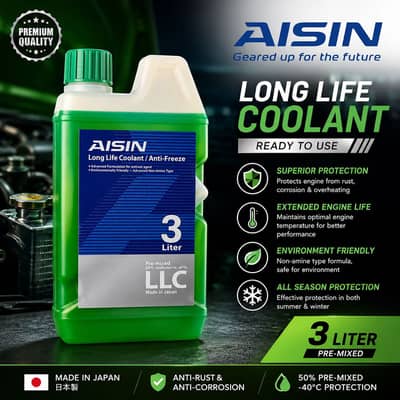 AISIN Long Life Coolant 3L | Pre-Mixed Anti-Freeze | Made in Japan