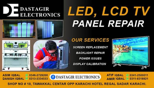 REPAIRABLE LED, TCL SAMSUNG SONY Etc, Shop At main Regal Chowk karachi