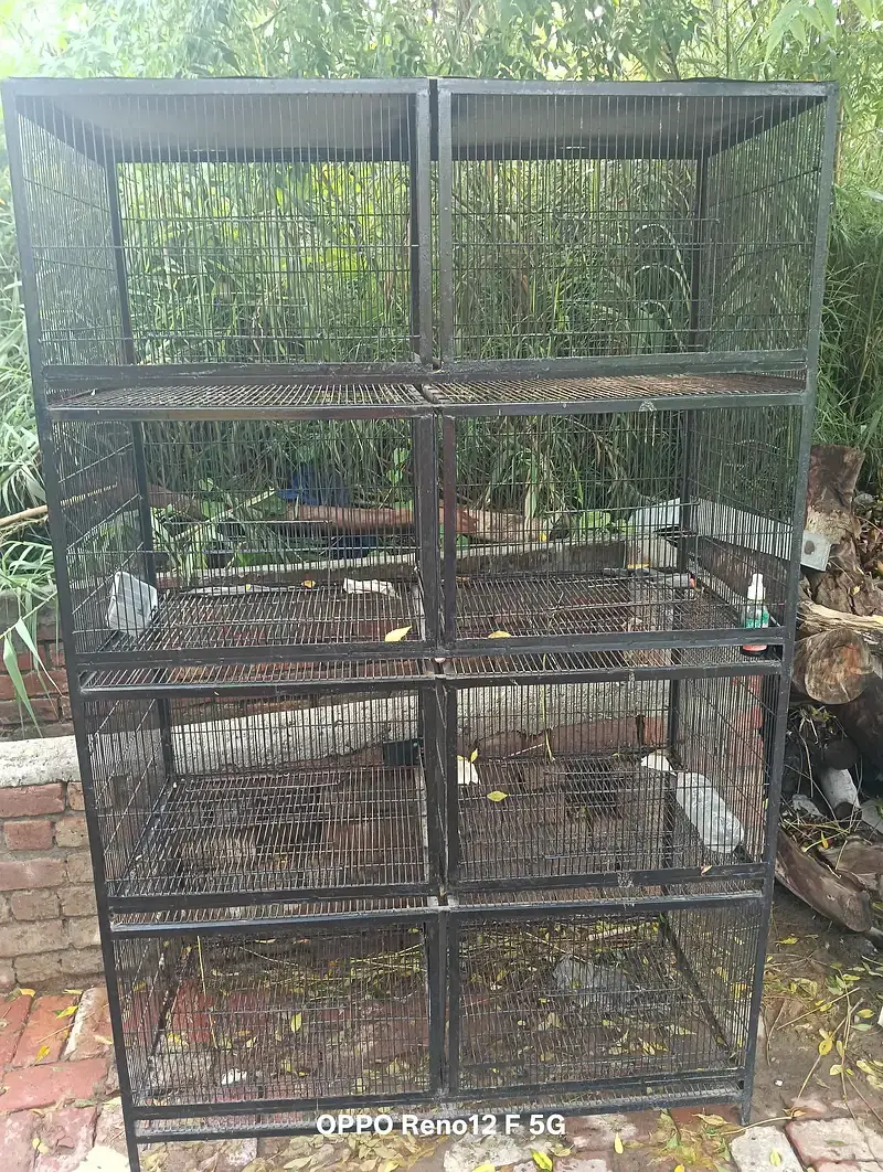 Cages / Iron Cages / 2 pigeons cages /16 Box per box size 2*2