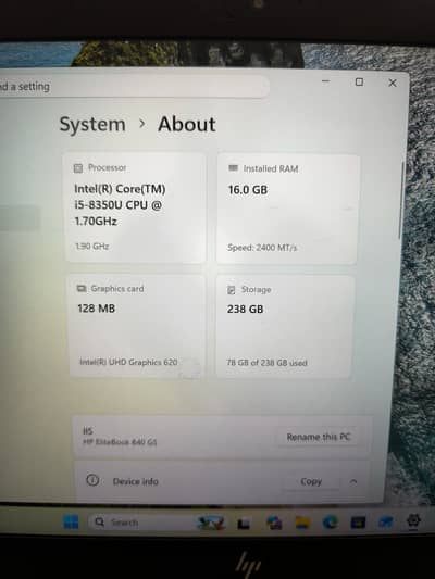 HP EliteBook 840 G5 (Core i5 8th Gen)