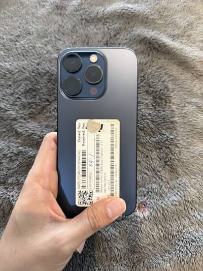 15 pro 128 gb PTA approved  and 256 gb available