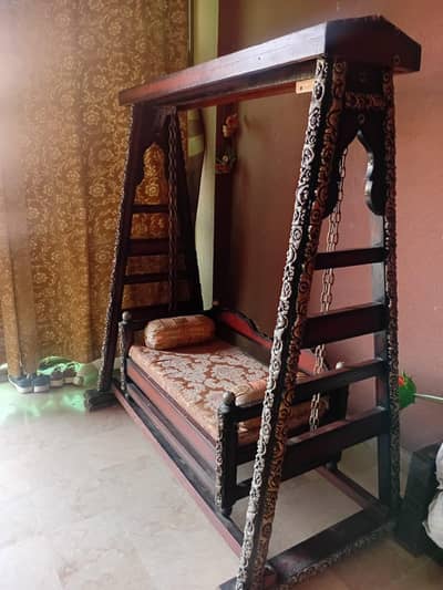 Traditional Wooden Jhula