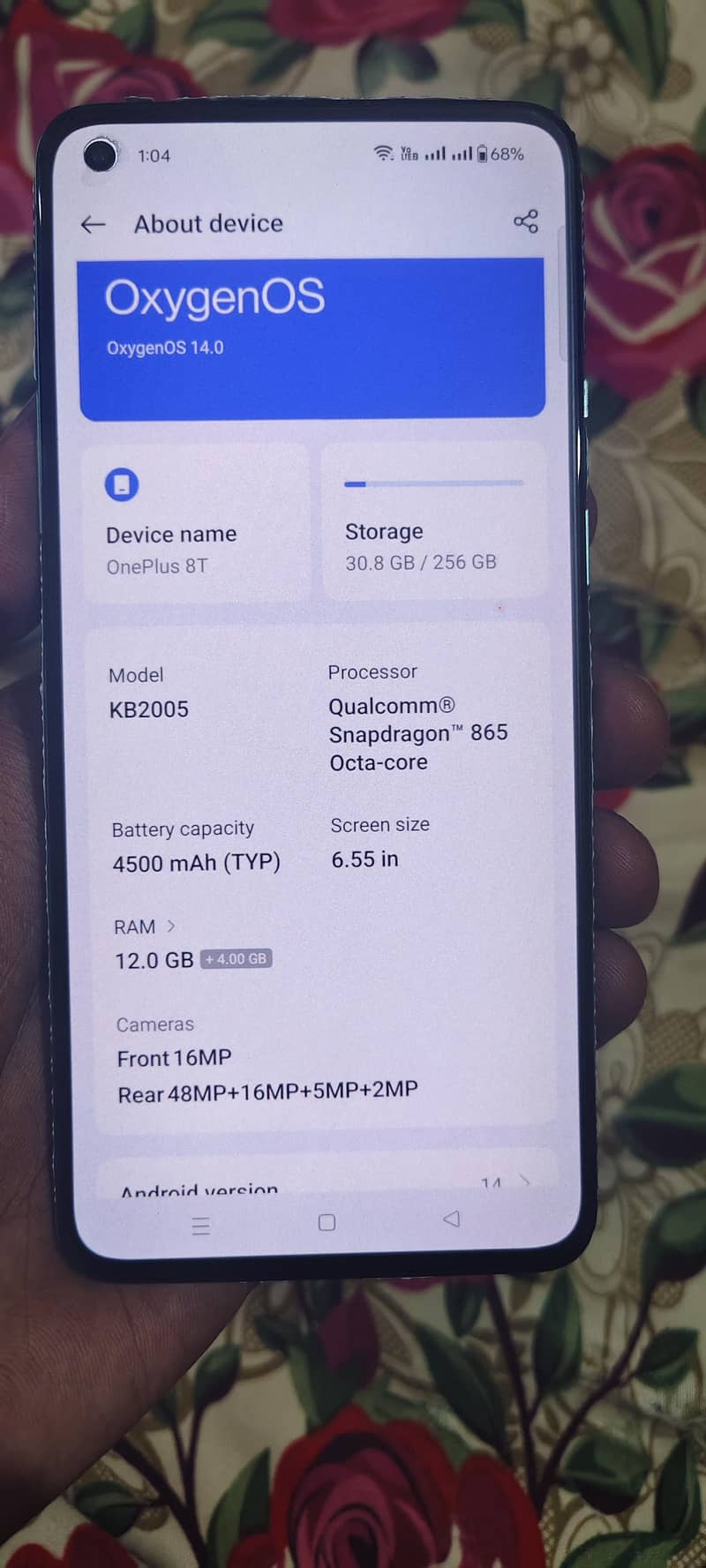 One Plus 8T 4