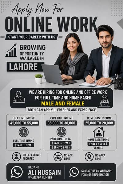Apply now for online work