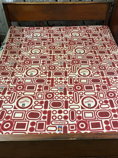 Double bed with mattress