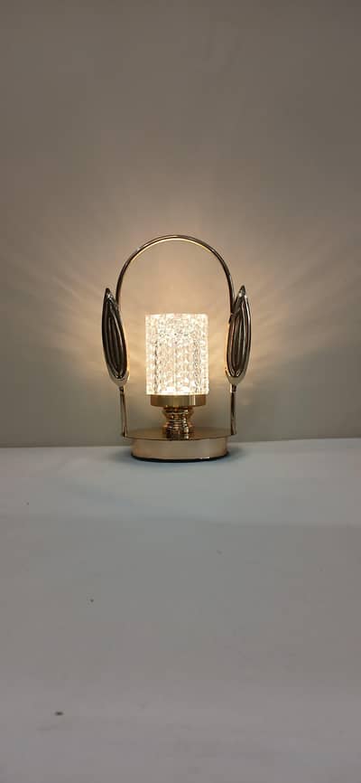ATCO Portable LED Crystal Table Lamp – Touch Dimming, Rechargeable