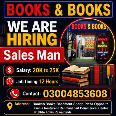 looking for responsible sales man